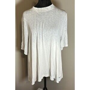 American Eagle Soft & Sexy Shirt Womens L Gray White Oversized  C5